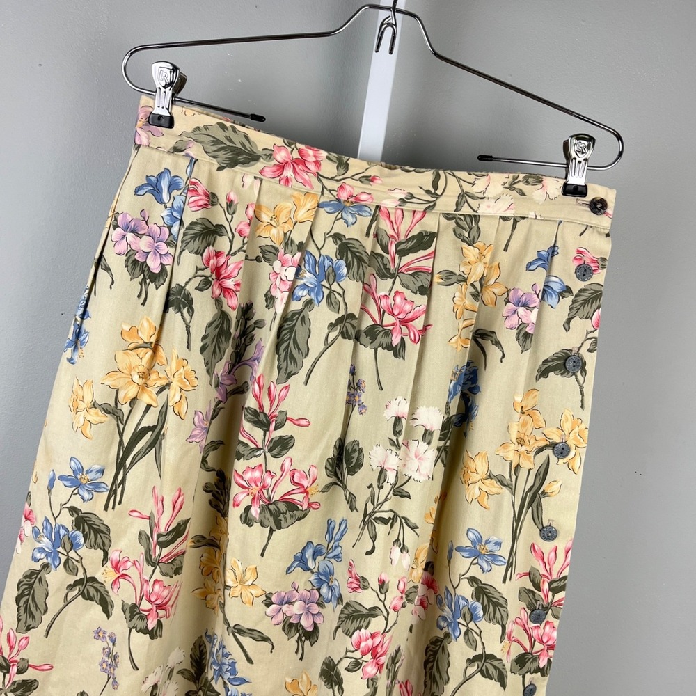 Portraits by Northern Isles Skirt Womens 12 Vintage Cottagecore Floral Boho